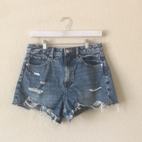 Forever 21 Jean Shorts Retro High Rise Blue 28 - Picture 13 of 13
